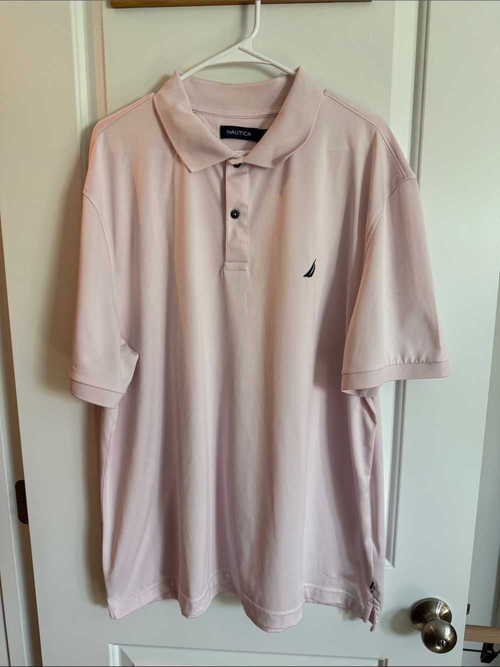 🥳 5 for $25 BUNDLE Nautica Men’s Light Pink Polo Shirt with Embroidered Logo